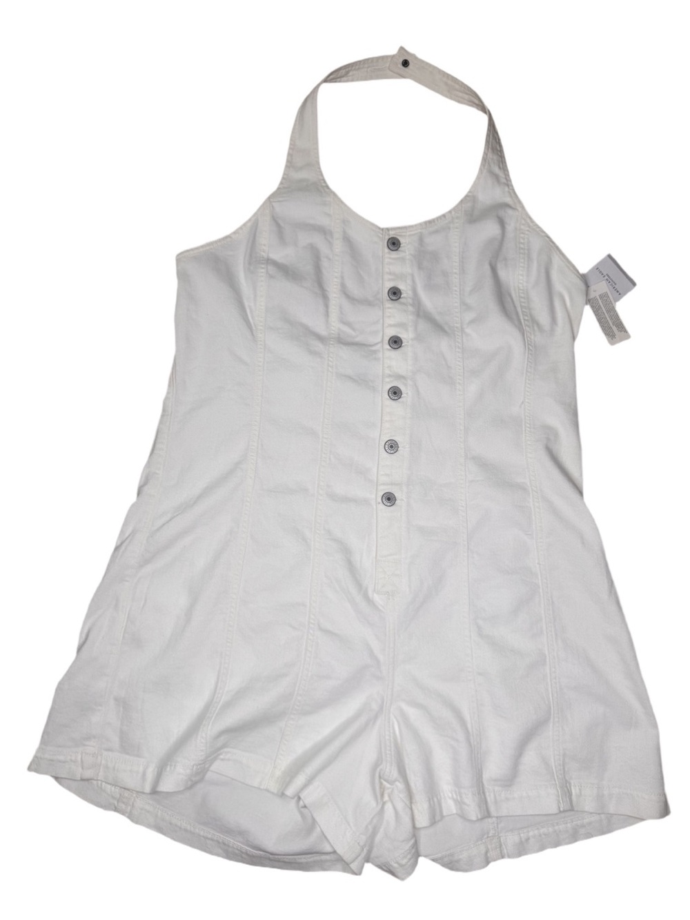 NWT American Eagle Outfitters White Halter Button-Front Romper Plus XXL